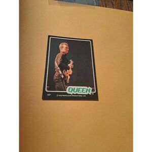 Vintage 1979 Raincloud Productions Queen Trading Card #47 Rock Band Memorabilia